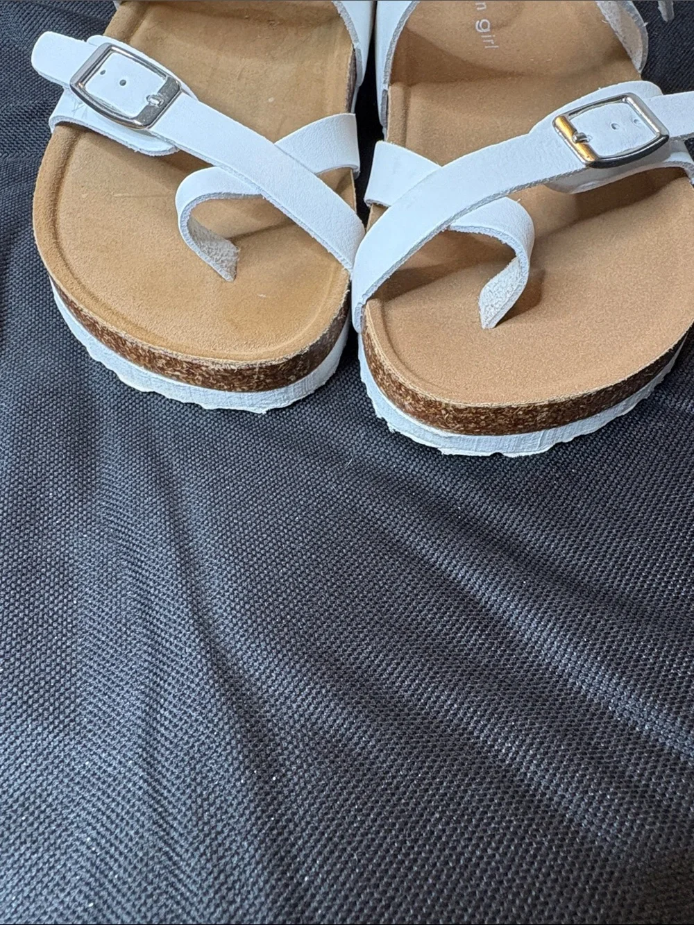 Madden Girl Toe  Sandals White Adjustable Sandals Size 13